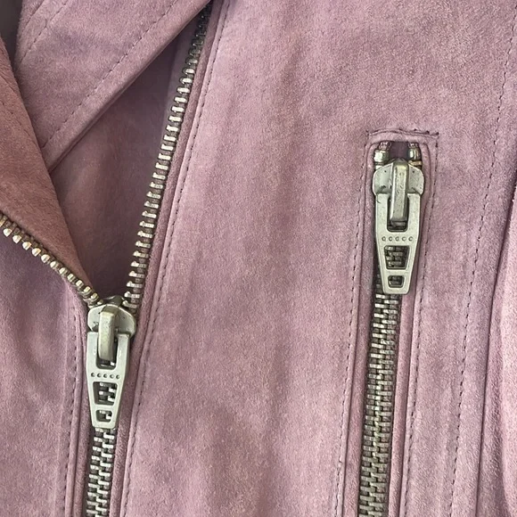 NWOT Blank NYC Suede Moto Jacket Lilac Light Purple Size S - Picture 7 of 8